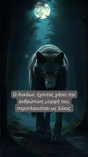 Ο Πρώτος Λυκάνθρωπος της Ελληνικής Μυθολογίας #shorts #λύκος #warewolf
