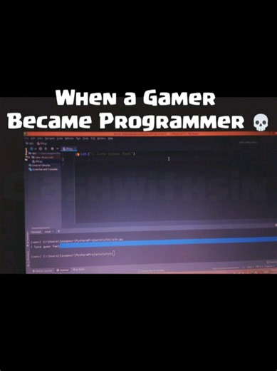 When a gamer became programmer 🤝🏻 #clashofclans #foryoupage #fyp #python #linux