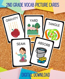 2nd Grade Vocabulary Picture Cards – Homeschool Wordly Wise (PDF Download) - Etsy Canada