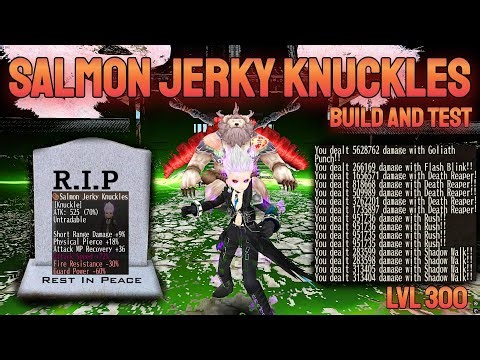 Knuckle Assassin Build with SALMON JERKY (test and review) in TORAM ONLINE