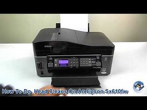 Epson Stylus SX610FW: How To Do Printhead Cleaning Cycles and Improve Print Quality