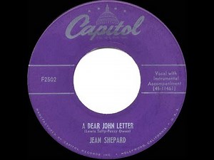 1953 HITS ARCHIVE: A Dear John Letter - Jean Shepard & Ferlin Husky (#1 C&W hit)