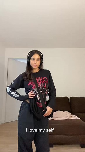 Gothic Graphic Shirt Showcase: 'I Love My Self'