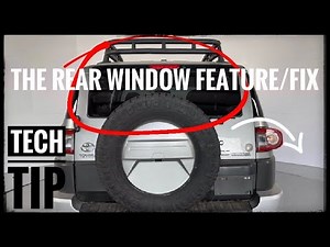 Tech Tip/DIY • Toyota FJ Cruiser - Fix Inoperable/faulty Rear window Glass lock