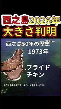 The latest size of Nishinoshima Island in 2026 has been revealed!!