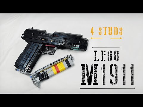 Working LEGO M1911 [4 Studs Wide] + Instructions