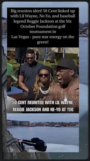 50 Cent, Lil Wayne & Ne-Yo Reunite in Vegas ⛳🔥 #50cent #lilwayne #shorts