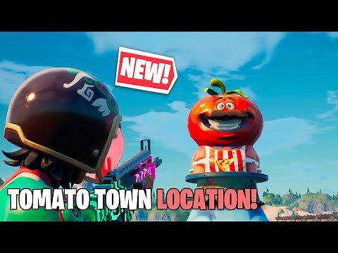 *NEW* TOMATO TOWN LOCATION IN SEASON 5 - FORTNITE CHAPTER 2 SEASON 5 GAMEPLAY