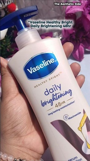 Vaseline Healthy Bright Serum in Lotion Review 🧴#skincare #aestheticshorts #shorts