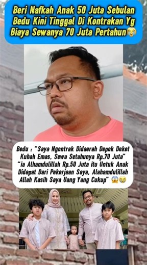 Bedu Kini Tinggal Di Kontrakan😭 #bedu #trending #beritaterkini