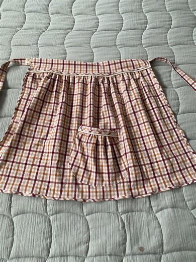 Charming Waist Apron Upcycled From Vintage Fabric - Etsy