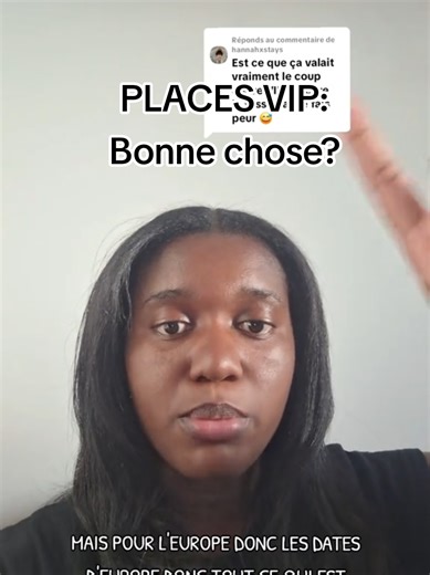 Réponse à @hannahxstays sur la numérotation des VIP