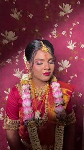 Our Real South Indian bride 2024 at #channai #southindianbride #makeup ‪@Sangitasattractionmakeover‬