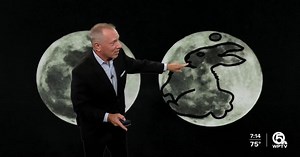 Saturday's Easter Bunny full moon