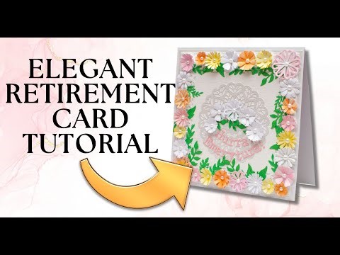Elegant Retirement Card for Nursery Teacher | Step-by-Step Craft Tutorial
