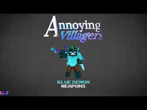 Blue Demon Trident - Annoying Villagers 1.4 [Minecraft Mod 1.20.1]