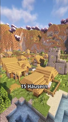 Dorf in einem Tal am Spanw | Der schönste Minecraft Seed