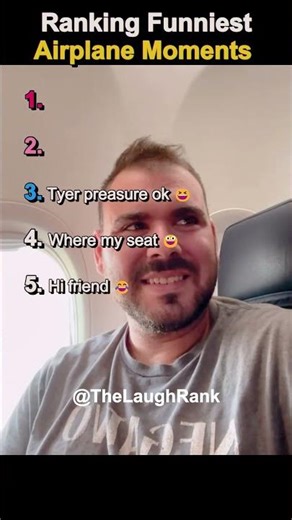 Top 5 Funniest Airplane Moments Ever! ✈️😂 #funny #ranked
