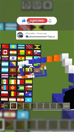 Satisfying Pixel Art In ( 🇲🇭 Logo) #shorts#gaming#minecraft