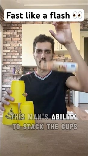 STACKING The Cups While Catching The Paper Money! ￼#shorts