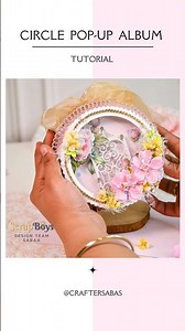 Most asked ✨Circle Pop Up Album Tutorial ✨ #craftersabaa #diy #scrapboys #scrapbooking