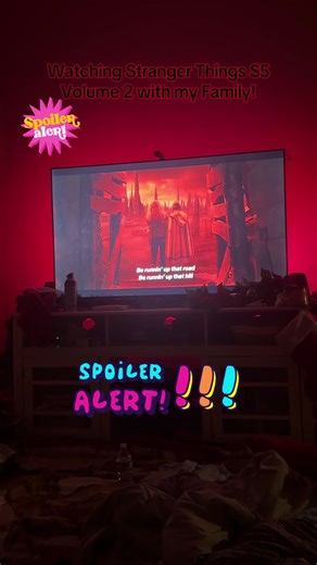 Stranger things S5 Volume 2 dropped and my family and I watched it together after we open presents and had dinner and it was such an amazing time! I had so many people over and the kids slept in the front on the floor lol let me know what you did for the holidays and below :) ⬇️ #strangerthings5 #strangerthingsseason5 #netflixstrangerthings #tvtok #reactionvids