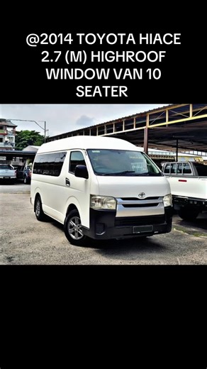 2014 TOYOTA HIACE 2.7 (M) HIGHROOF WINDOW VAN 10 SEATER 🔱 ONN FATT 4X4 IPOH CENTRE 🔱 🔱 AUN FATT USED CAR 🔱 🏆 Trusted Excellence: 48 YEARS AWARD-WINNING COMPANY IN USED VEHICLE INDUSTRY SINCE 1977 🏆 Customer Satisfaction: OVER 1000 SATISFIED CUSTOMERS WITH POSITIVE REVIEWS 🔥QUALITY GUARANTEED 🔥 MODEL ~ TOYOTA HIACE 2.7 (M) HIGHROOF WINDOW VAN PETROL Selling price: Rm 7X 800 Transmission: MANUAL YEAR：2014 🛎📝 Features: 📣 INDIVIDUAL SEAT BELT 📣 10 VIP SEAT 📣 REAR AIR- CON 📣 ALARM SYSTE