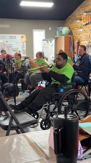 We had the privilege of having The Electric People band from Pyramid, Inc. come to perform for us, bringing energy, joy, and lots of holiday cheer! Thank you! | Rise & Shine Day Program
