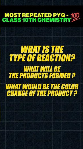 CBSE Class 10 Chemistry 😱 MOST Repeated PYQs You CAN’T Miss! | Boards 2026🔥#science #cbse #exam