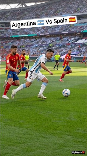 Argentina 🇦🇷 vs Spain 🇪🇸 The Goal That Embarrassed the Goalkeeper #shorts #football #fifa