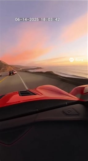 Golden Hour Mountain Drive by the Beach 🌄🌊 | Pure Automotive Calm