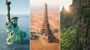 A photographer envisions futuristic visions of Paris with climate change