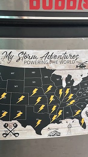 🌀 Our USA Storm Map Removable Wall Decal (no sticky residue!), with Lightning Bolt ⚡ Storm Sticker Markers, isn't just for Linemen - it’s for the whole family! 👨‍👩‍👦 LineKids and LineLadies will love tracking where their Lineman is on storm. ⚡ 👷 Linemen will love seeing all the storms they’ve worked. Display yours with pride! ☝️ Link in our Bio to get your Storm Map ☝️ #cominghome #hurricaneian #linefamily #lineman #linemen #stormwork #subscriptionbox #subscriptionboxes | LineCrate