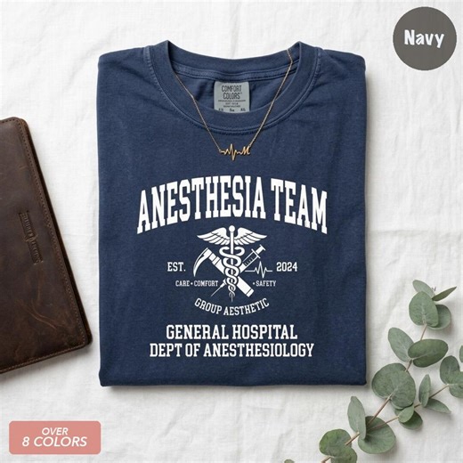 Anesthesia Team Shirt, Anesthesia Gift, Personalized, Nurse Anesthetist
