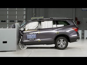 2016 Honda Pilot driver-side small overlap IIHS crash test
