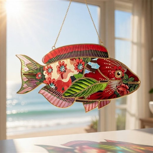 Jungle Monkey Window Suncatcher: Stained Glass Style Acrylic Window Decoration - Etsy