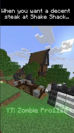 How to Build a MEAT SHOP in Minecraft Hardcore!