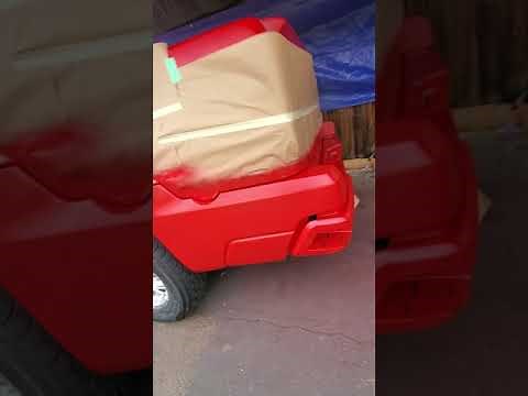 2002 Avalanche painting plastic cladding.