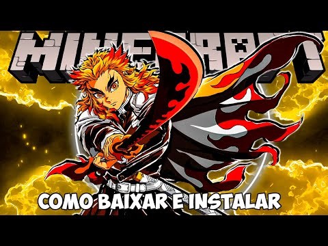 How to download and install the Japanese Demon Slayer addon for Minecraft PE on your mobile phone!!