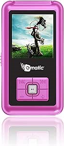 Ematic 2GB Color MP3 Video Player with 1.5-Inch Screen, FM Radio and Voice Recording, Pink