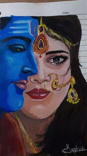 #artist #artdrawing #drawing #parvati #love #song #shiva #sorts #shivji #shivjiart #shiva