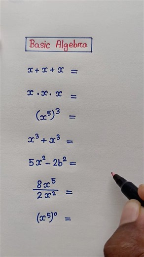 Basic Algebra Review ✍️ #maths #algebra #mathematics