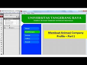 Membuat Animasi Company Profile Menggunakan Adobe Flash CS3 Part 1