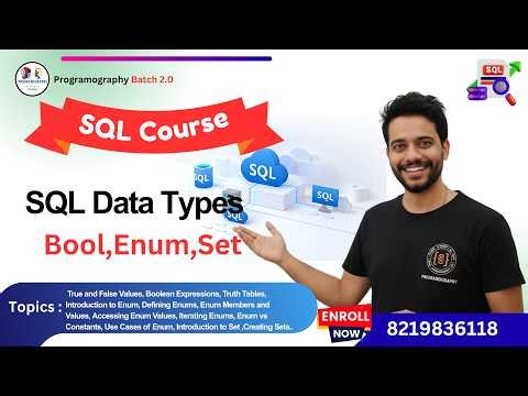 SQL Data types ll BOOL,ENUM & SET in MySQL