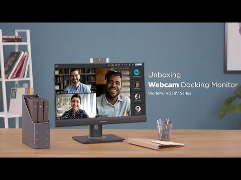 Unboxing WorkPro VG56V Webcam Docking Monitor: How To Setup and Use