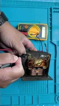 How to test the high-voltage transformer of a microwave.