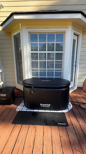 9.8K views · 1.2K reactions | The hardest part is getting in! 略 I have a love hate relationship with cold plunging but it helps my sore muscles so much from tumbling and working out and there’s so many benefits. So it’s definitely a must!  #fitness #fitnessmotivation #coldplunge #icebath #challenge #recovery #musclerecovery | Cassidy__t | Facebook