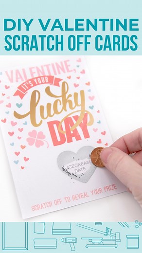 1.9K views · 63 reactions | DIY your own scratch off cards with screen printing ❤️ Follow along for more screen printing project ideas! #vinylscreenprinting #valentinediy #cricutmade | Pigskins & Pigtails | Facebook