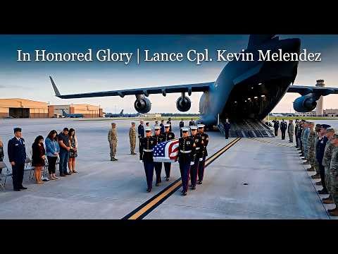 Dignified Transfer of Marine Lance Cpl Kevin Melendez at Dover AFB