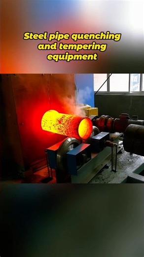Steel pipe induction heating quenching and tempering equipment#steelpipe #inductionheating